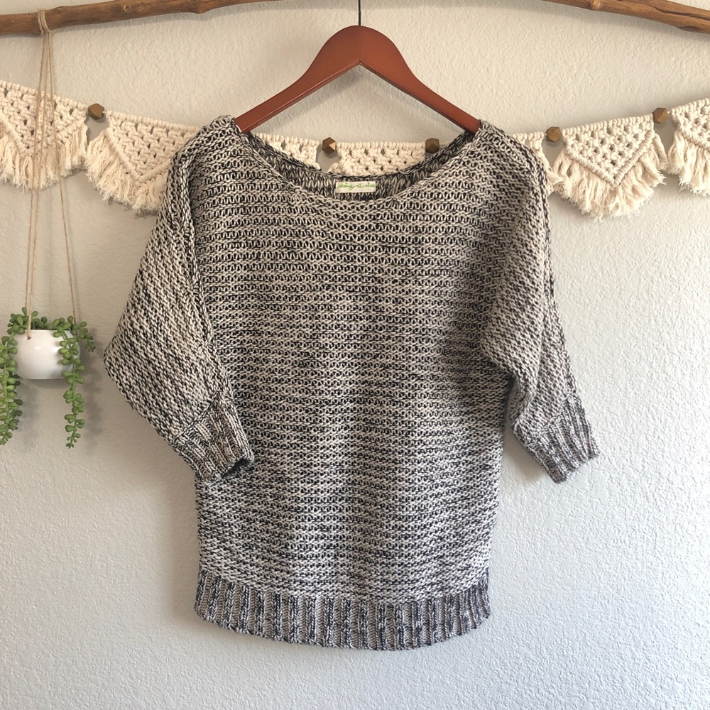 Staring at Stars - grey boho sweater
